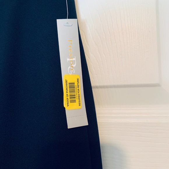 Preston & York...Navy Blue... A Line...Back Slit Skirt... Women's Size 10 - Picture 5 of 5